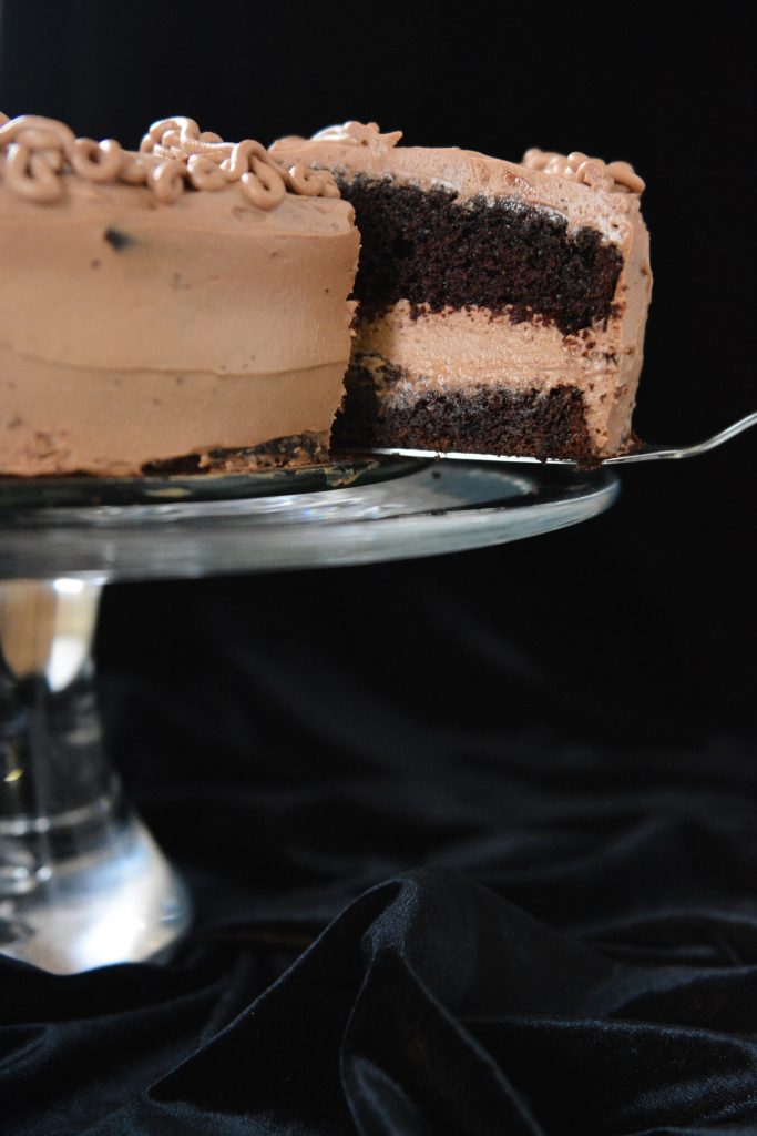 Czekoladowo - czekoladowy tort